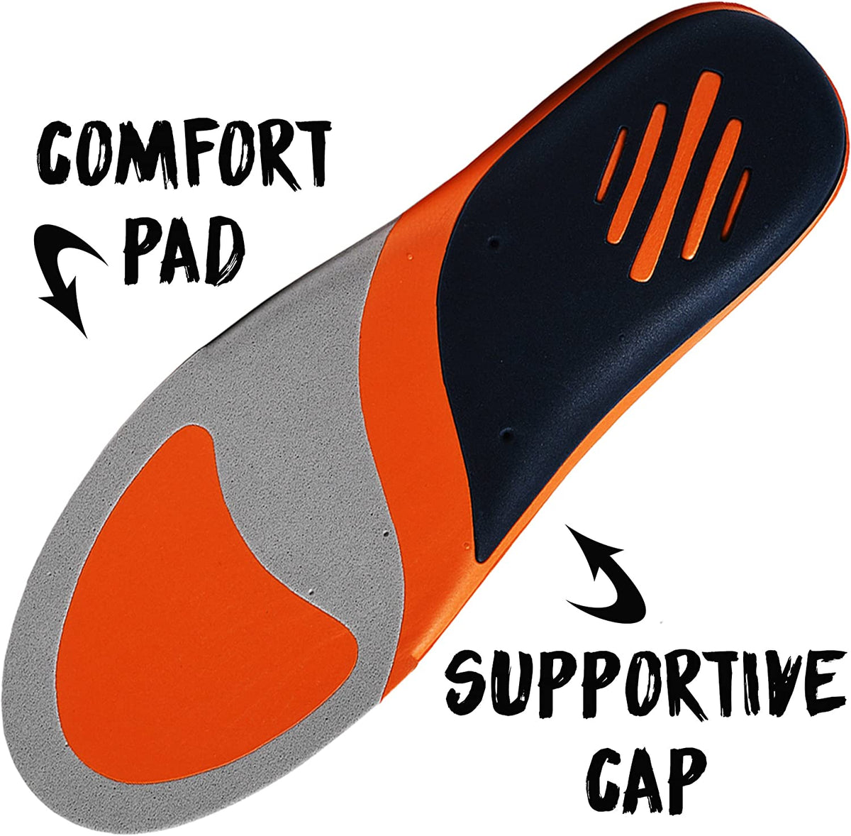Insoles for Dress Shoes. Men and Women Replacement Inserts with Adaptive Arch