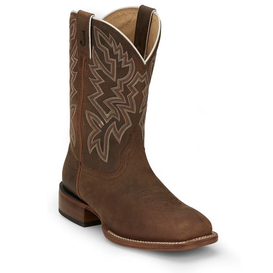 Justin Back Men Footwear Wester Cowboy/Western Jackpot 11" Western Color Walnut (#FN7012)