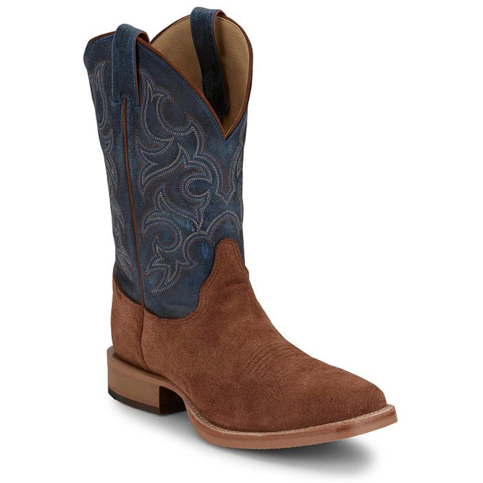Justin Back Men Footwear Cowboy/Western Fergus 11" Roughout Color Golden Oak (#BR385)