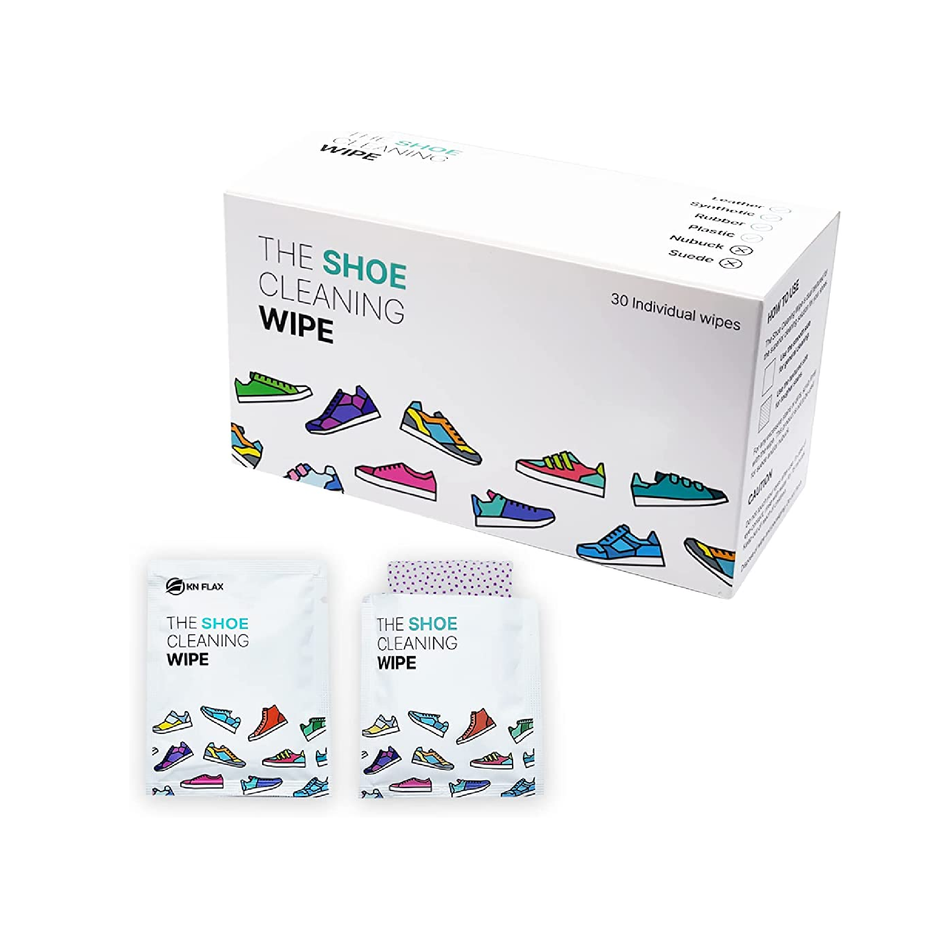 KN FLAX The Shoe Cleaning Wipe Quick Sneaker Wipes 30 Count