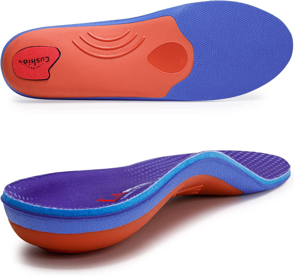 LARSARO Plantar Fasciitis Strong Arch Support Insoles (210+lbs) Heavy Duty Support