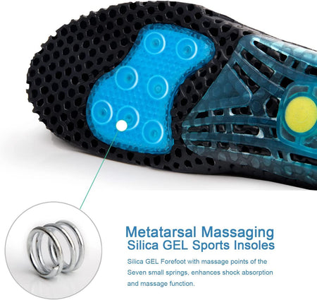 MARRDO Silica Gel Sport Shoe Insole | Spring Cushioning Shock Absorption Shoe Insert