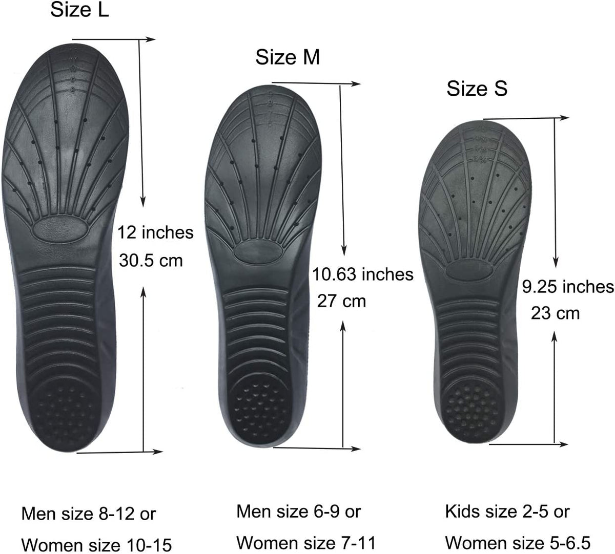 Memory Foam Insoles Shoes Inserts for Men and Women, Kids