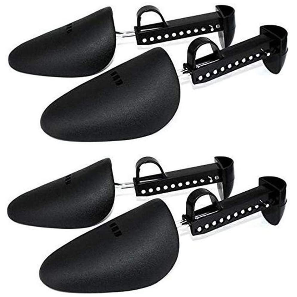 Natuworld 2 Pairs Plastic Adjustable Length Men Shoe Tree Shoe Stretcher Boot Holder Organizers