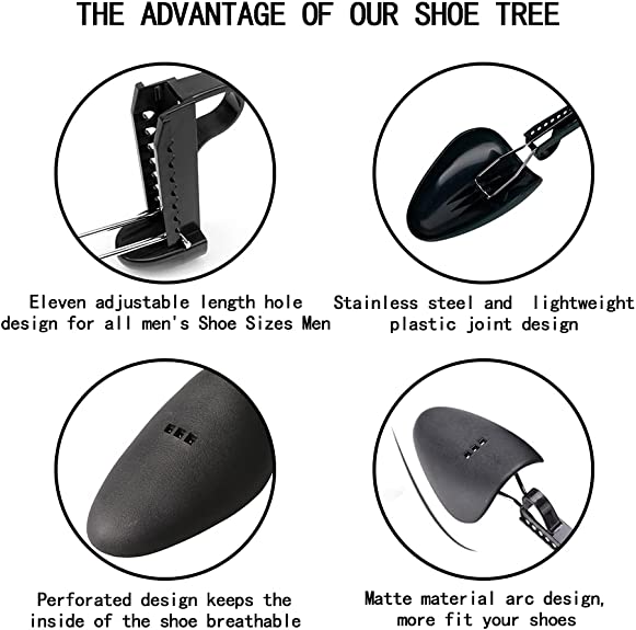 PHABULS Adjustable Length Shoe Trees for Men