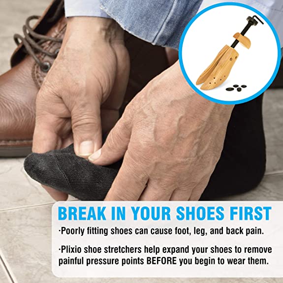 Plixio Shoe Stretcher Women and Men's Shoe Widener | Wooden Expander