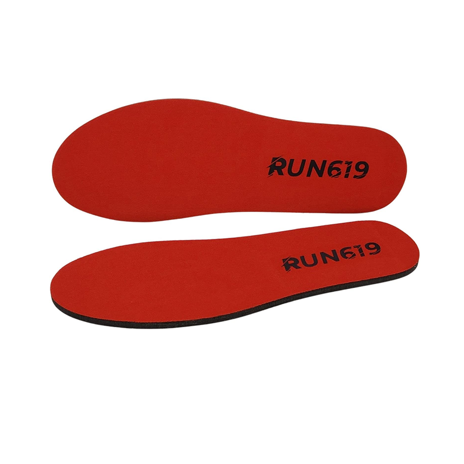 RUN619 Zero Drop Shoe Insoles | Thick Flat Firm Shoe Inserts w/ No Arch Support