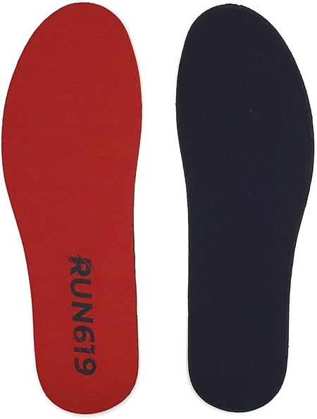 RUN619 Zero Drop Shoe Insoles | Thick Flat Firm Shoe Inserts w/ No Arch Support