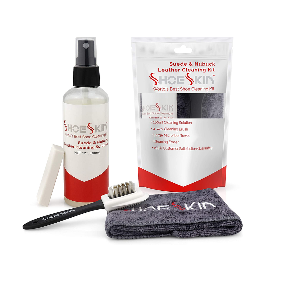 ShoeSkin Shoe Cleaner Kit - Works for Suede and Nubuck Leather Dress Shoes