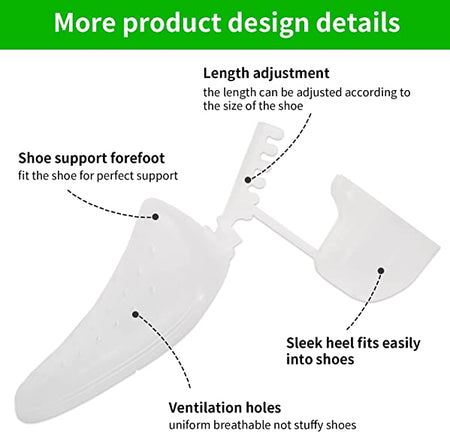 SIEOFOFO Shoe tree Shoe Tree Stretcher Shaper for Men Adjustable Length Shoes Boot Holder