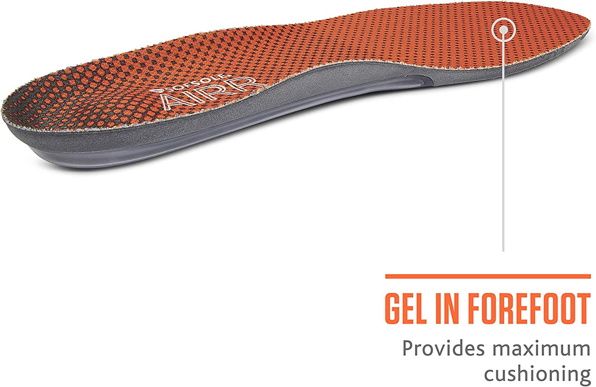 Sof Sole mens Airr Performance Full-length Insole | Orange