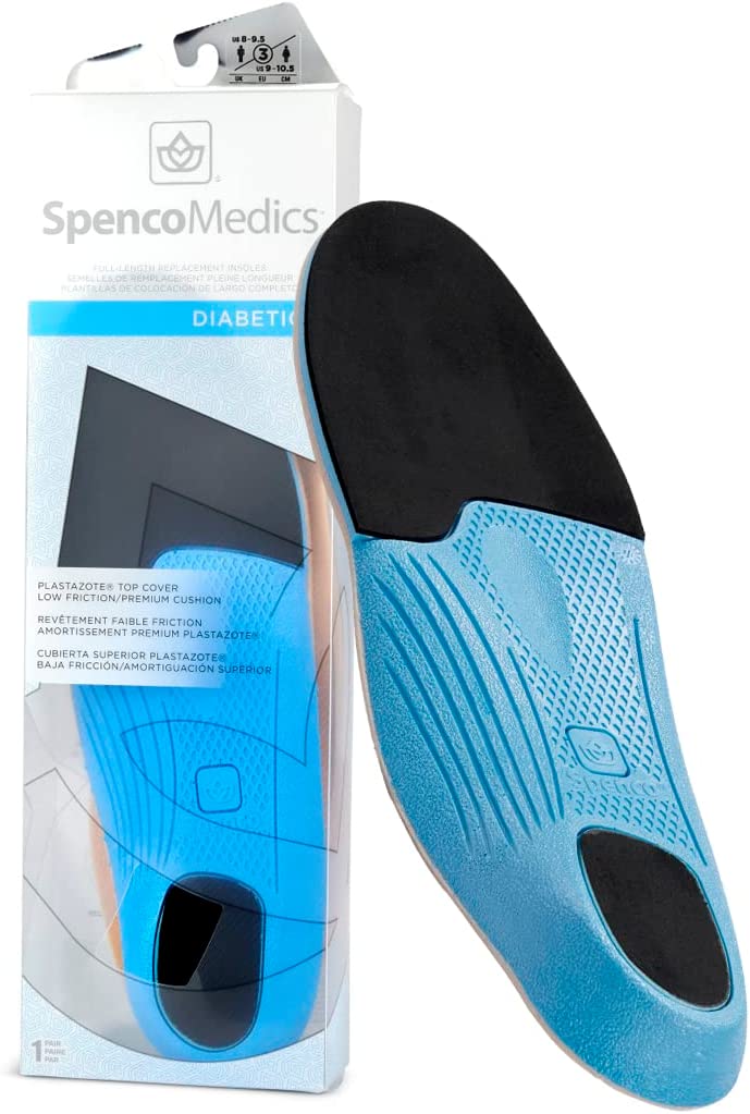 Spenco Medics Diabetics Plus Full Length Arch Support Insole