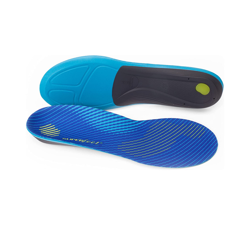 Superfeet RUN Comfort Thin Orthotic Insoles | Low to Medium Arch Support for Running Shoes