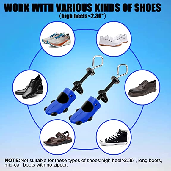 Unikoo Shoe Stretcher | 4-Way Shoe Stretchers for Wide Feet | 2Pcs Shoe Expander Wideners