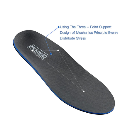 Walk·Hero Plantar Fasciitis Feet Insoles Arch Supports Orthotics Inserts Relieve Flat Feet