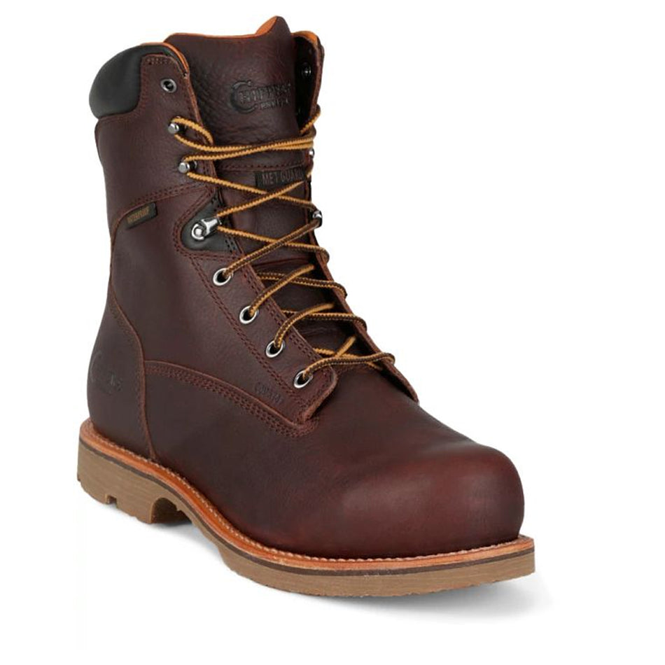 Chippewa Back Men's Footwear 8" Lace Up Serious Plus 8" Waterproof Comp Toe Met Guard Puncture Resisting Color Briar Oiled (#72311)