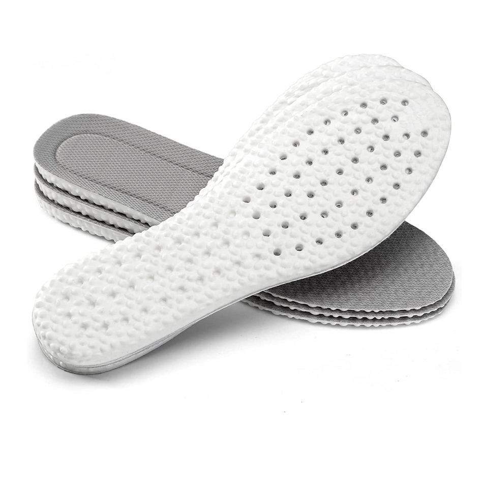 XINIFOOT 3 Pairs Shock Absorption Flexible Replacement Insoles | E-TPU Elastic Inserts