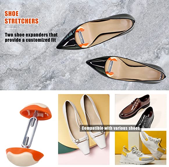 YRMJ 1 Pair Mini Shoe Stretchers for Wide Feet | Shoe Wider Anti-Slip Expander Adjustable 