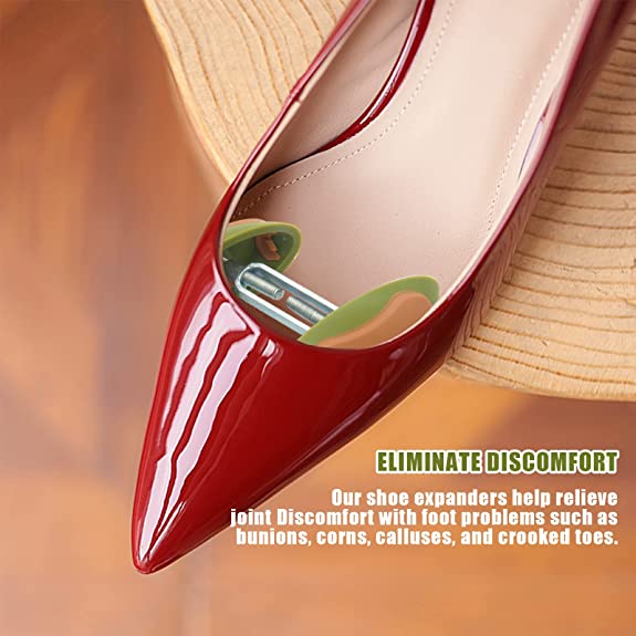 YRMJ 2 Pair Mini Shoe Stretchers for Wide Feet | Shoe Wider Anti-Slip Expander Adjustable
