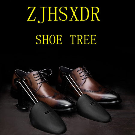 ZJHSXDR 2 Pairs Plastic Shoe Tree Stretcher Shaper for Men (Black)