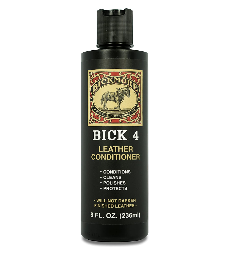 Bick 4 Leather Conditioner and Leather Cleaner 8 oz - Will Not Darken Leather - Safe For All Colors of Leather Apparel Furniture Jackets Shoes