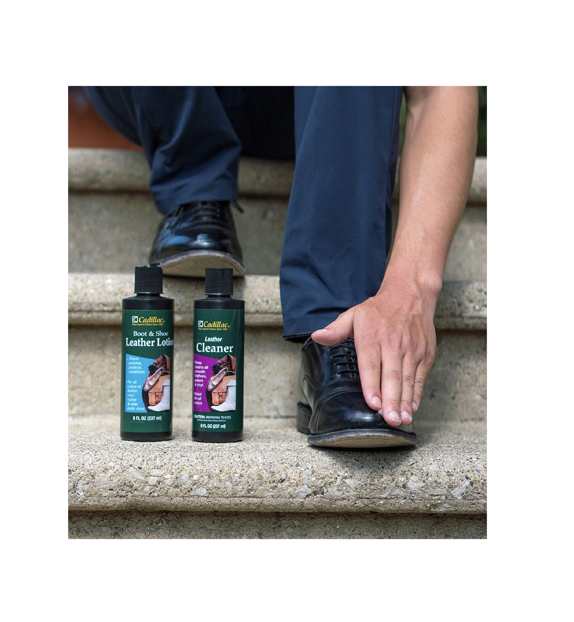 Cadillac boot and shoe 2025 leather conditioner and cleaner lotion