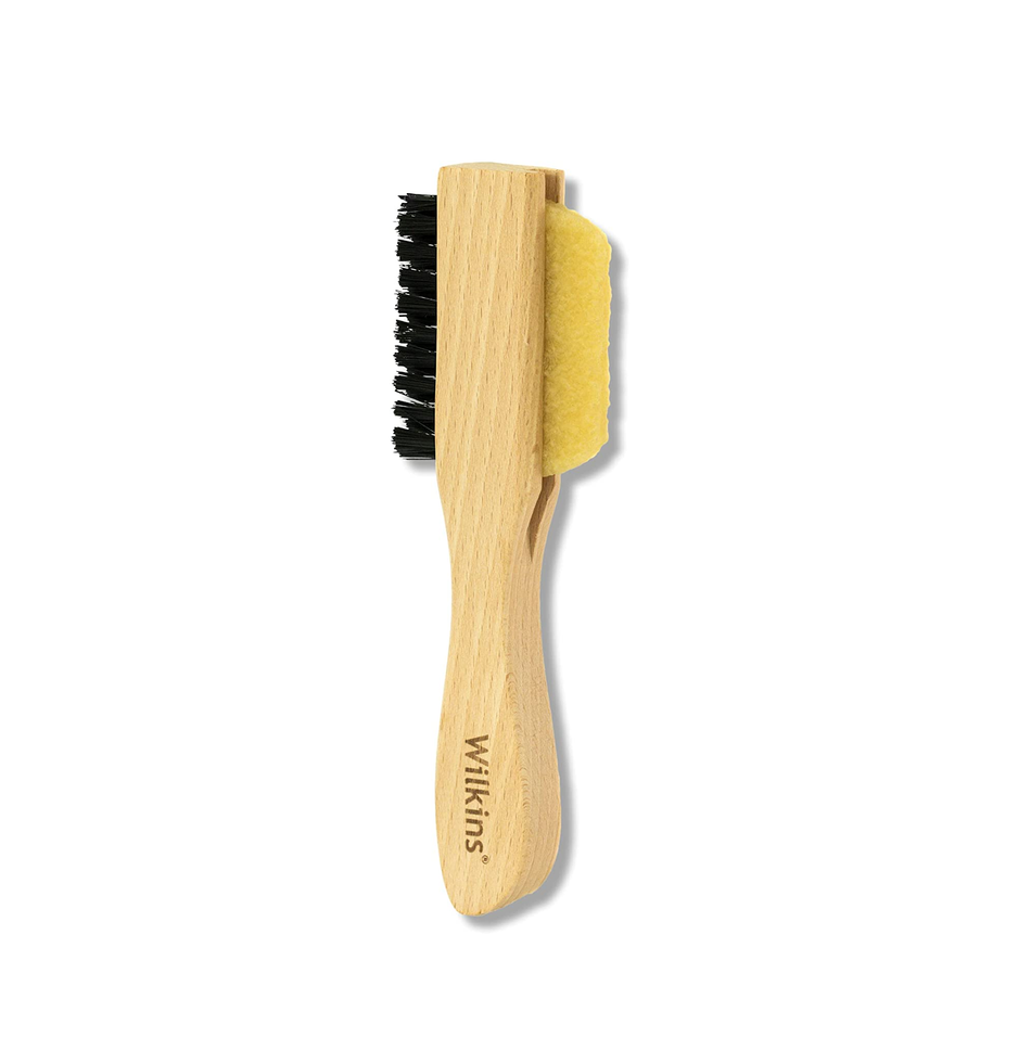 Wilkins Suede Shoe Cleaner Brush - Yellow Rubber Suede Eraser with Soft Bristle Brush