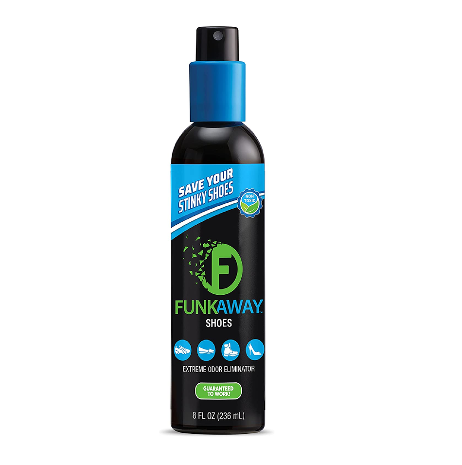 FunkAway Odor Eliminating Spray for Shoes Clothes and Gear 8 Oz