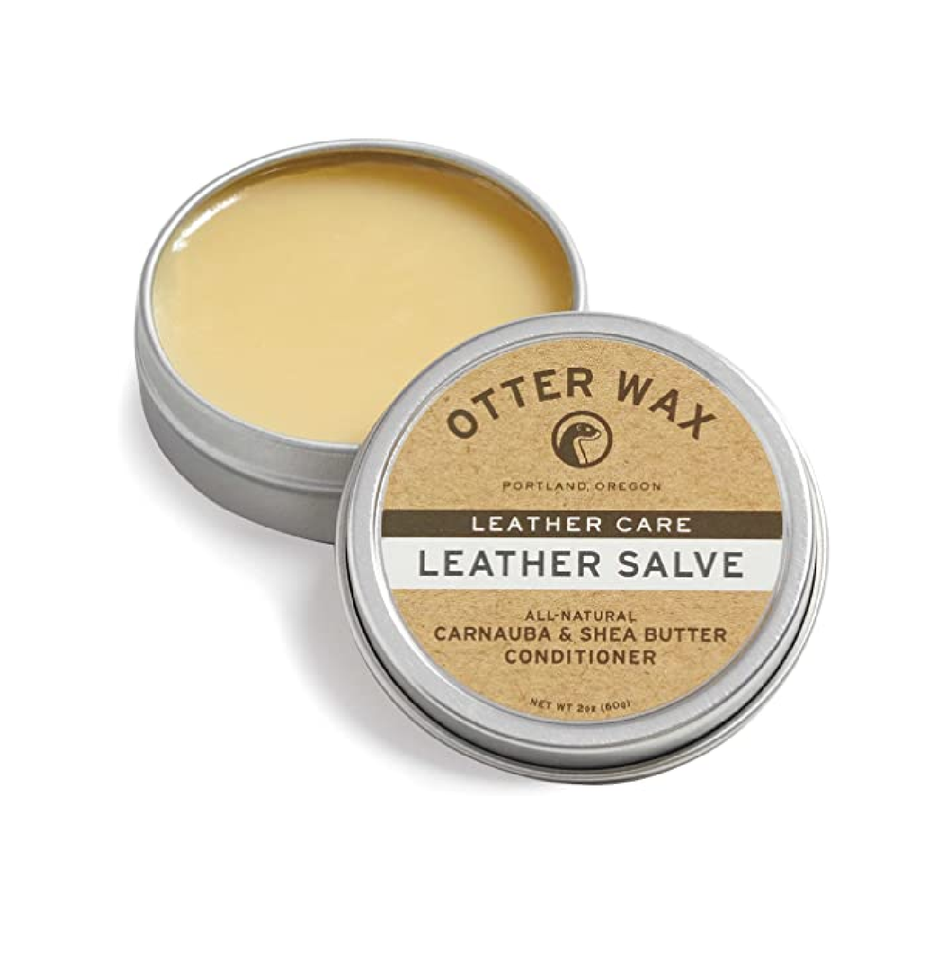 Otter Wax Leather Salve 2oz All-Natural Universal Conditioner Made in USA