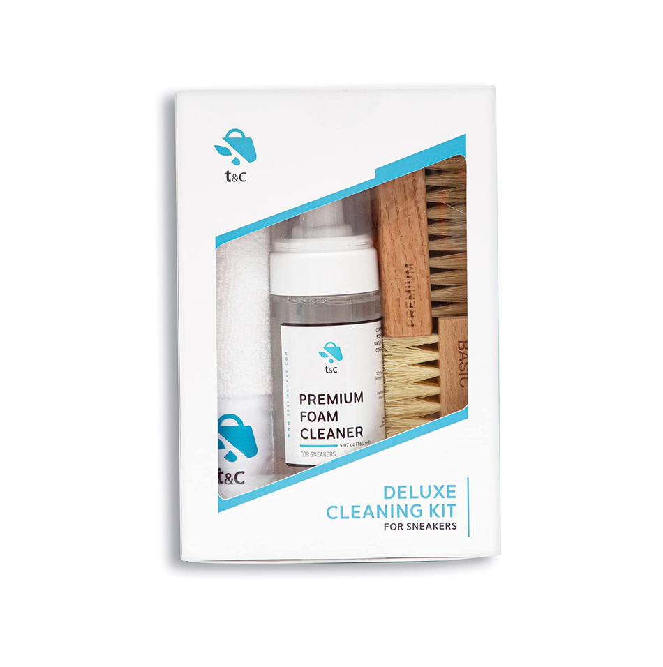 t&c Deluxe Cleaning Kit - Sneaker Cleaner - Eco Friendly Foam Premium Cleaner