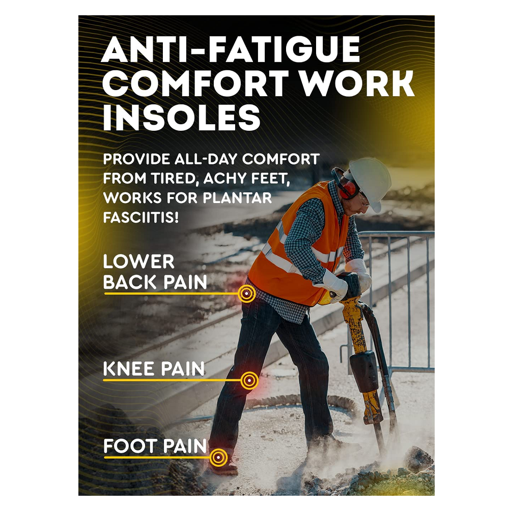 Cruvheal Work Comfort Orthotics Insoles and Work Orthotic Insoles