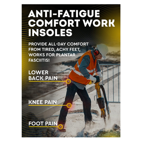 Cruvheal Work Comfort Orthotics Insoles and Work Orthotic Insoles