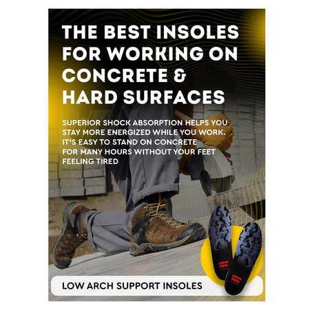Cruvheal Work Orthotic Insoles and Work Comfort Orthotic Insoles