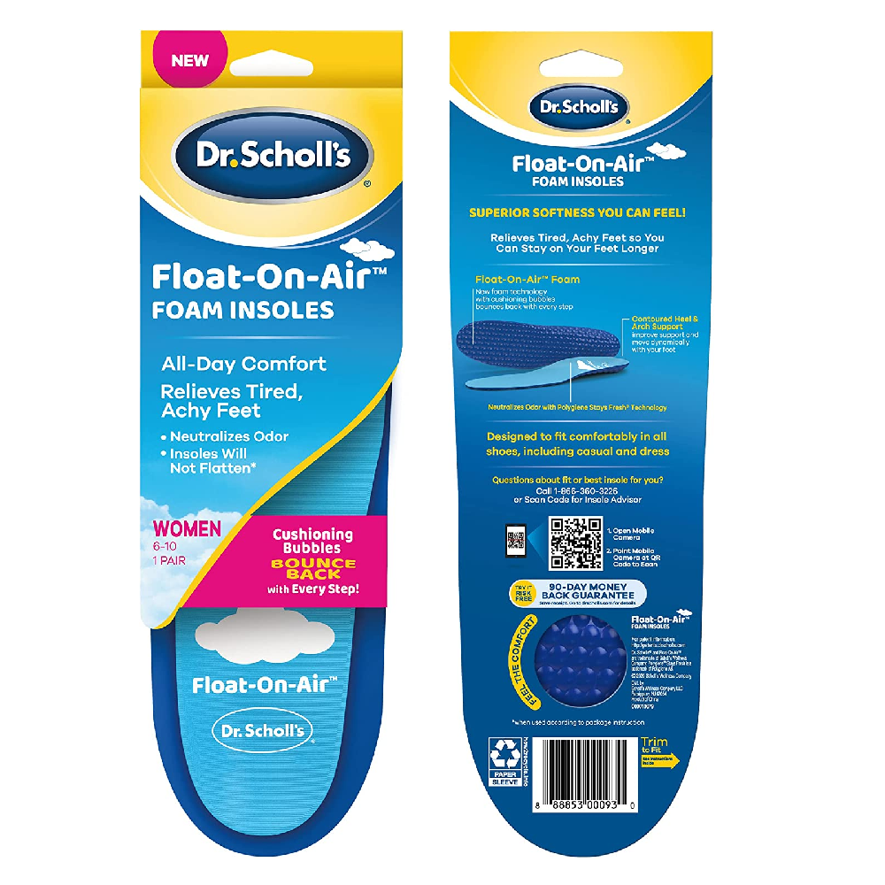 Dr. Scholl's Float On Air Insoles for Women Shoe Inserts That Relieve
