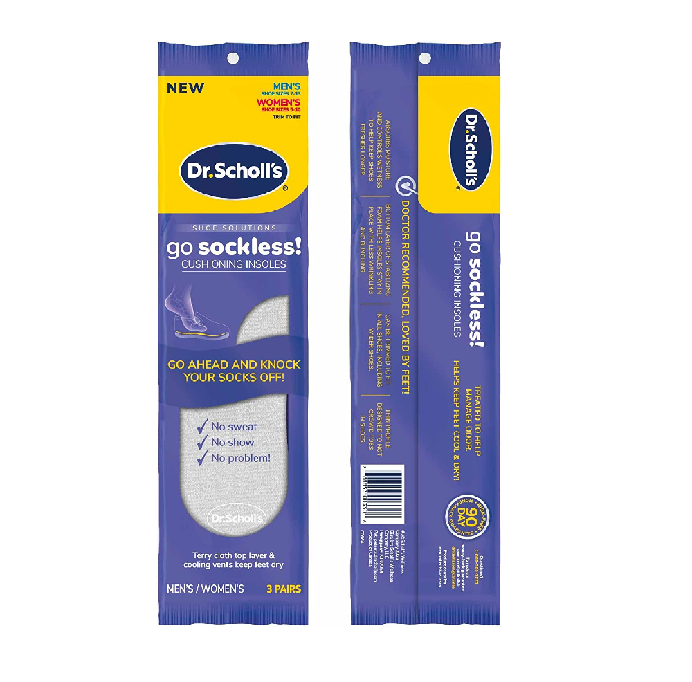 Dr. Scholl's Go Sockless Cushioning Insoles