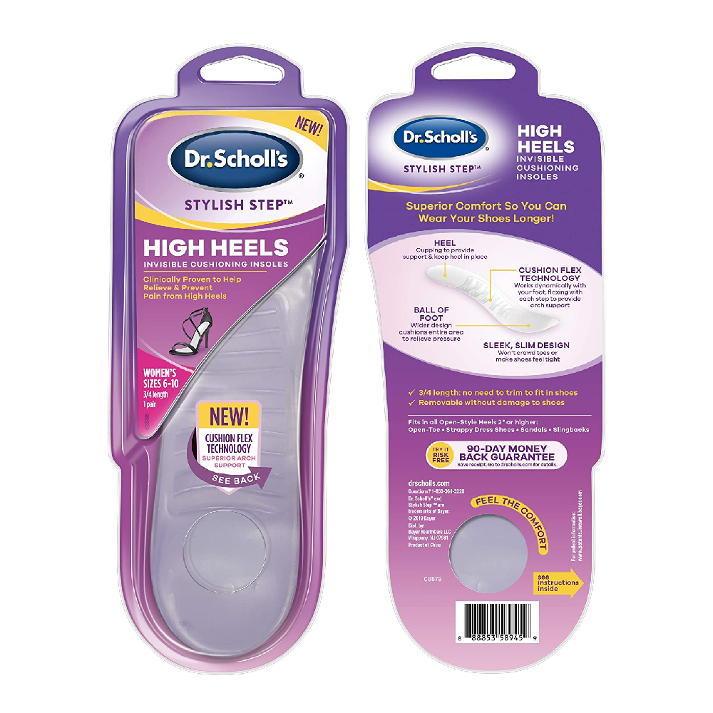 Dr. Scholl's Invisible Cushioning Insoles for High Heels