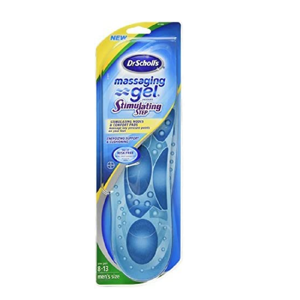 Dr. Scholl's Massaging Gel Stimulating Step Insoles | Men