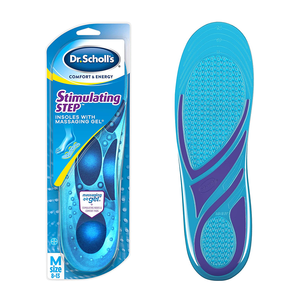 Dr. Scholl's Stimulating Step Insoles with Massaging Gel Plus Stimulating Nodes