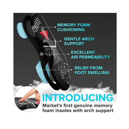 Easyfeet New 2023 Memory Foam Insoles for Men and Women