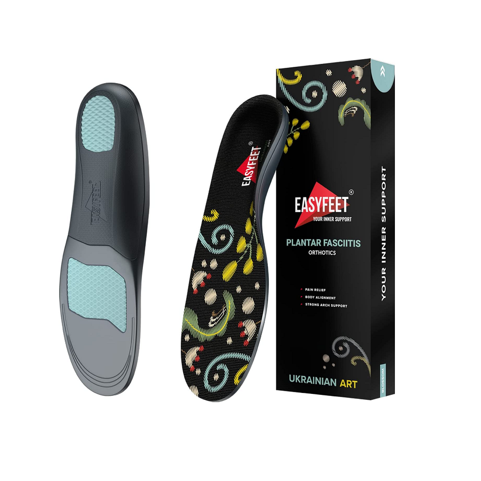 Easyfeet New 2023 Plantar Fasciitis Arch Support Insoles for Men and Women Shoe Inserts