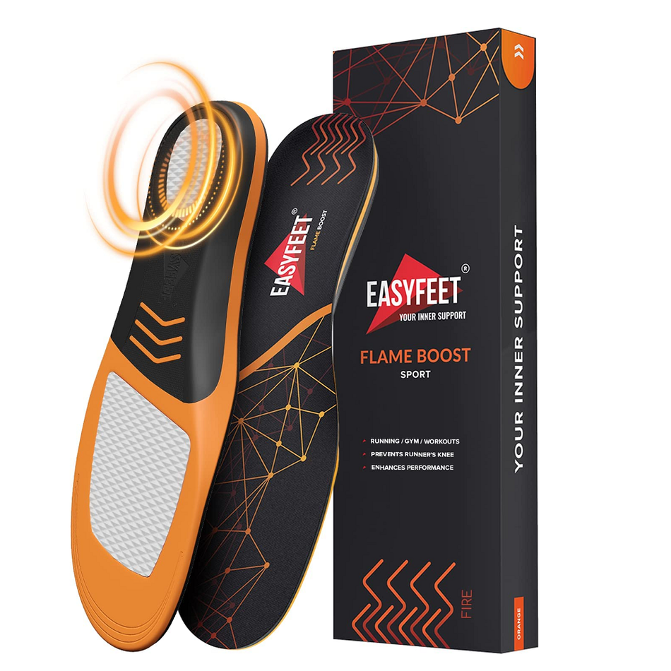 Easyfeet New 2023 Sport Athletic Shoe Insoles Men Women | Ideal for Active Sports Walking Running