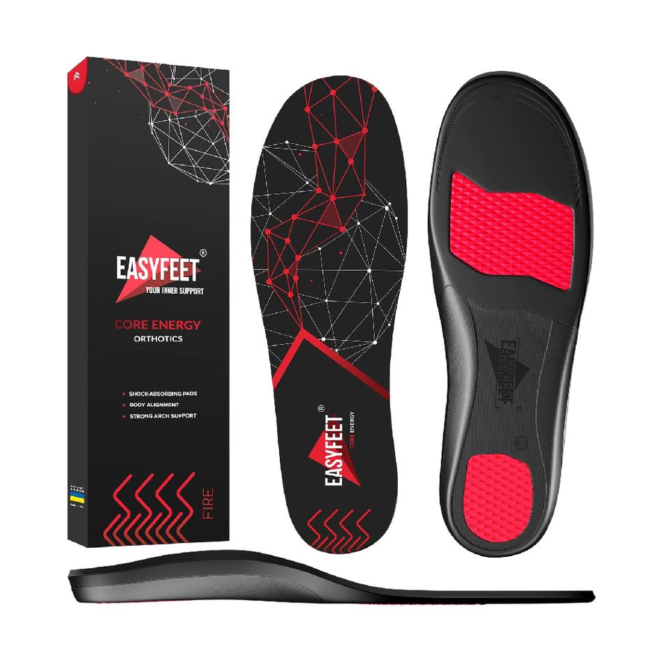 Easyfeet Premium Anti-Fatigue Shoe Insoles | High Arch Support Insoles
