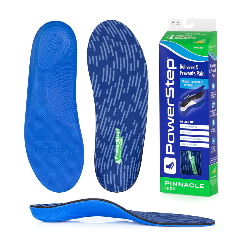 Powerstep Pinnacle High Insoles | Supination Inserts | One Pair