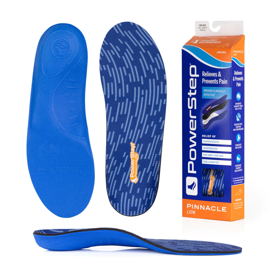 Powerstep Pinnacle Low Insoles | Pronation Inserts | One Pair