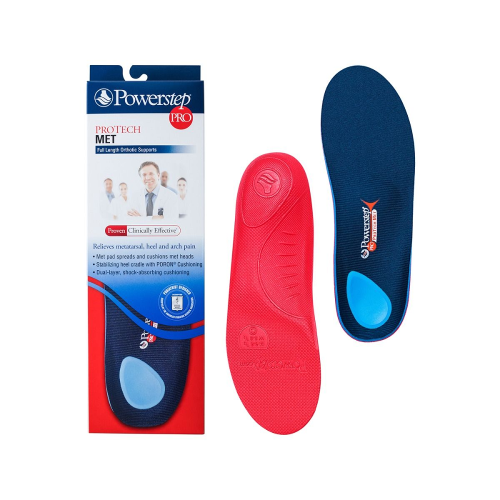 Powerstep Pro ProTech Met Orthotic Insoles | One Pair