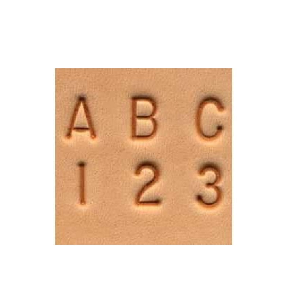 Tandy Leather Craftool 1/4" (6 mm) Alphabet & Number Set 8137-00
